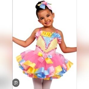 Pastel Sequin Ballet Dance Costume